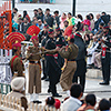 Indien, Grenzschließungszeremonie Attari/Wagah