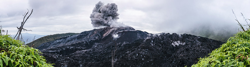 Ibu volcano eruption