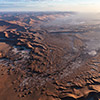 Namib aerial image sunrise