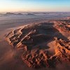 Namib aerial image sunrise