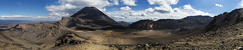 Neuseeland, Tongariro Alpine Crossing, Panoramafoto