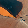 Namib aerial image sunrise