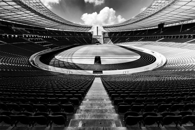 Berlin’s Olympia Stadium in Black and White