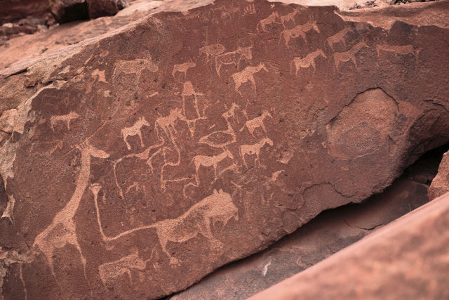 Wale in der Wüste – Die Felsmalereien von Tsodilo Hills und Twyfelfontein