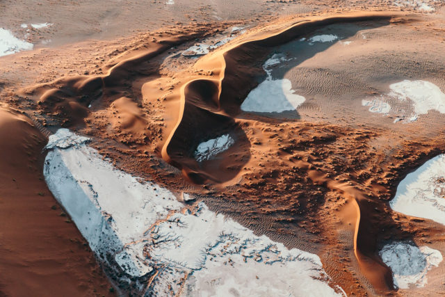 Die Namib bei Sonnenaufgang – Luftfotos aus der Wüste